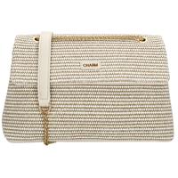 Charm London Rieten Crossbody Schoudertas Paris Off White
