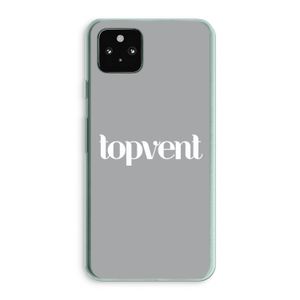 Topvent Grijs Wit: Google Pixel 5a 5G Transparant Hoesje