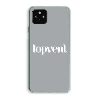 Topvent Grijs Wit: Google Pixel 5a 5G Transparant Hoesje