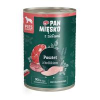 PAN MIĘSKO with Herbs Rabbit Pate - natvoer voor honden - 400g