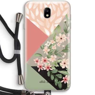 Sweet heaven geometrics: Samsung Galaxy J7 (2017) Transparant Hoesje met koord