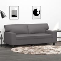 Tweezitsbank 140 cm kunstleer grijs Tweezitsbank 140 cm kunstleer grijs