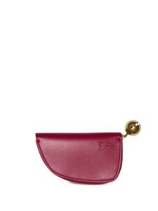 Burberry porte-monnaie Shield en cuir - Rouge