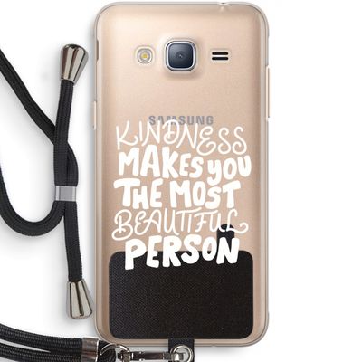 The prettiest: Samsung Galaxy J3 (2016) Transparant Hoesje met koord