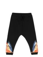 Marcelo Burlon County Of Milan Kids pantalon de jogging à imprimé Wings - Noir