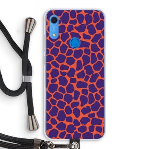 Purple Giraffe: Huawei Y6s Transparant Hoesje met koord