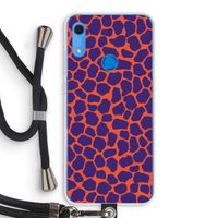 Purple Giraffe: Huawei Y6s Transparant Hoesje met koord