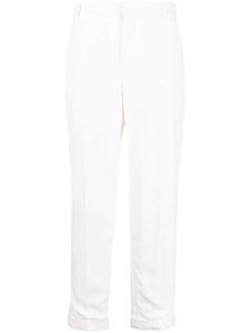 Balmain pantalon droit à coupe courte - Blanc