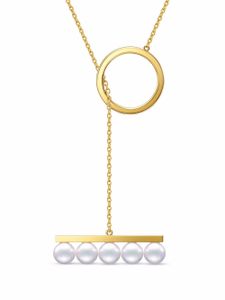 TASAKI collier Collection Line Balance Divine en or 18ct à perle Akoya