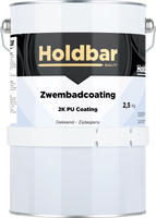 Holdbar Zwembadcoating Azuurblauw (RAL 5009) 2,5 kg