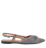 Babouche - Sofie slingback sandalen grey Textiel Dames