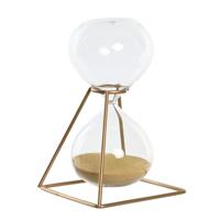 Items Zandloper cilinder Timer - decoratie of tijdsmeting - 30 minuten goud zand - H18 cm - glas   -