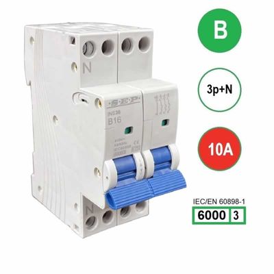 SEP krachtstroom installatieautomaat 10A INS36-3NB10 inst. 3p+n B10 6kA (36mm) 3101643010