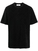 AMBUSH t-shirt à motif monogrammé en jacquard - Noir