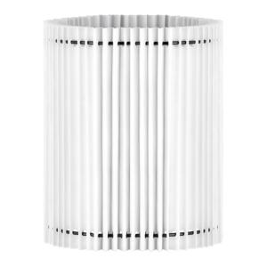 Papieren Gevouwen Lampenkap - Cilindrisch - White - ø20 x 24 cm - E27 fitting - Voor Tafellampen - Ontworpen voor woonkamer en eetkamer