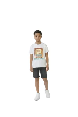 Malelions Lago Di Como T-Shirt Kids Gebroken Wit - Maat 152 - Kleur: Gebroken Wit | Soccerfanshop Malelions Lago Di Como T-Shirt Kids Gebroken Wit - Maat 152 - Kleur: Gebroken Wit | Soccerfanshop