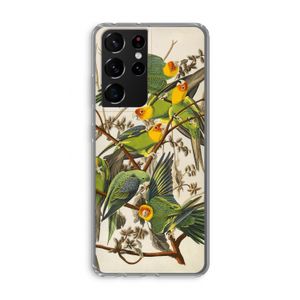 Carolinaparkiet: Samsung Galaxy S21 Ultra Transparant Hoesje