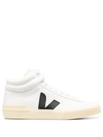 VEJA baskets montantes à patch logo - Blanc