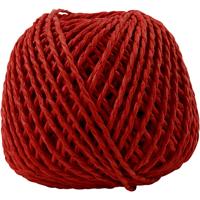Creativ Company Papier garen, dikte 2,5-3 mm, rood, 150 gr, 40 m/ 1 bol