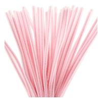 Creativ Company Chenille 6mm x 30cm roze - 50st.