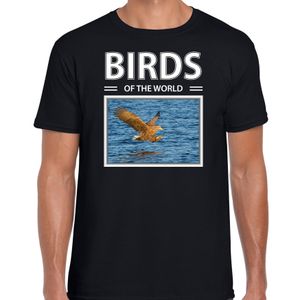 Zeearenden t-shirt met dieren foto birds of the world zwart voor heren