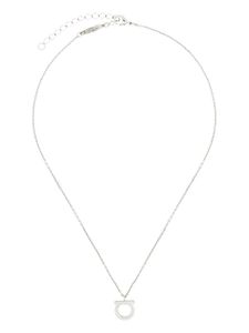 Ferragamo collier à pendentif Gancini - Argent