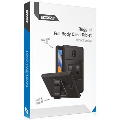 Accezz Rugged Back Case Samsung Galaxy Tab A9 Plus Tablethoesje Zwart