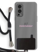 kwetsbaar: OnePlus Nord 2 5G Transparant Hoesje met koord - thumbnail