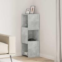 Hoekkast Wit 30,5x30x95cm Bewerkt hout