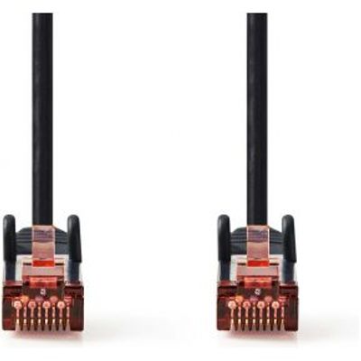 CAT6-kabel | RJ45 Male | RJ45 Male | S/FTP | 20.0 m | Rond | LSZH | Zwart | Label
