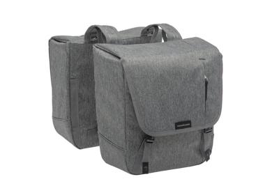 Newlooxs Grijze nova double - dubbele fietstas, waterafstotend, 32l