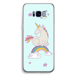 Regenboog eenhoorn: Samsung Galaxy S8 Plus Transparant Hoesje