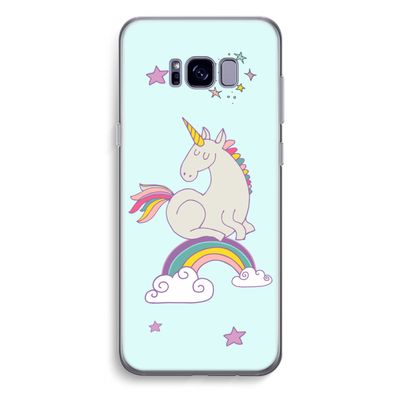Regenboog eenhoorn: Samsung Galaxy S8 Plus Transparant Hoesje