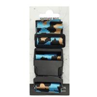 Enrico Benetti Kofferriem Luipaard Print Turquoise