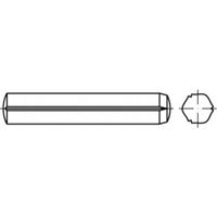 TOOLCRAFT TO-5437686 Cilindrische kerfstift 10 mm Staal 25 stuk(s) - thumbnail