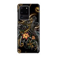Huilende Wolf: Volledig geprint Samsung Galaxy S20 Ultra Hoesje