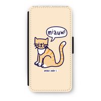 Miauw: iPhone 7 Flip Hoesje