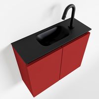 Toiletmeubel Mondiaz Ture | 60 cm | Meubelkleur Fire | Eden wastafel Urban Midden | 1 kraangat