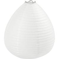 Creativ Company Rijstpapier lamp wit druppel, 27cm