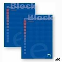 Schrijfblok Pacsa Blauw A4 50 Lakens (10 Stuks)