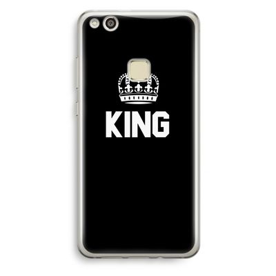 King zwart: Huawei Ascend P10 Lite Transparant Hoesje