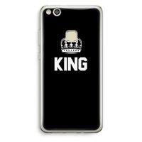 King zwart: Huawei Ascend P10 Lite Transparant Hoesje