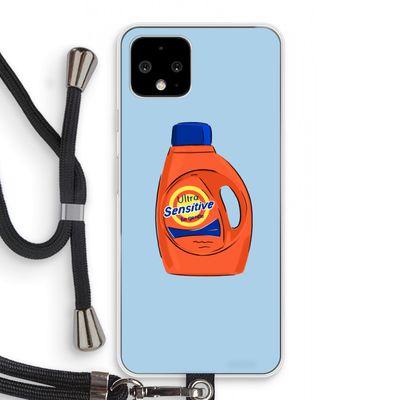 Ultra Sensitive: Pixel 4 Transparant Hoesje met koord