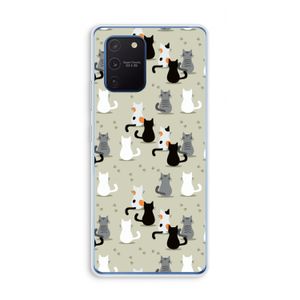 Katten: Samsung Galaxy Note 10 Lite Transparant Hoesje
