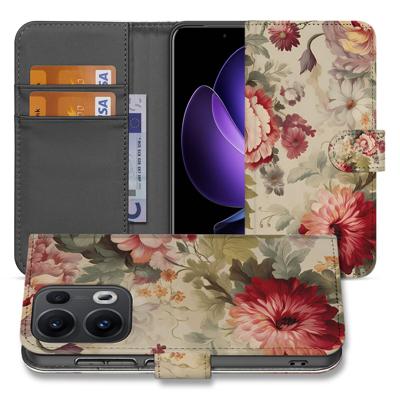 OPPO Reno 13 Pro | Book Case | 'Bloemen' OPPO Reno 13 Pro | Book Case | 'Bloemen'