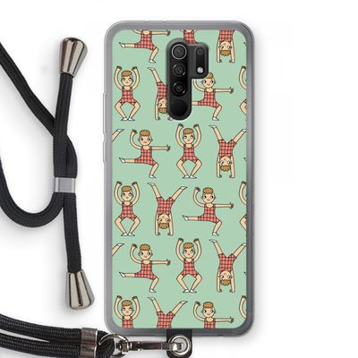Gymboys: Xiaomi Redmi 9 Transparant Hoesje met koord