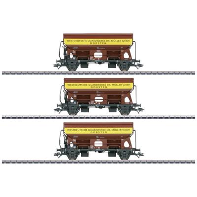Märklin 46335 H0 3-delige set zwenkdakwagons Tdgs 930 Westdeutsche kwartwerken van de DB