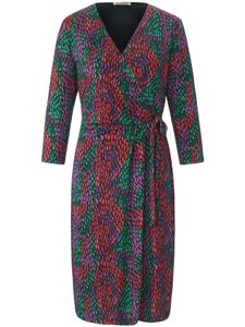 Jerseyjurk met 3/4-mouwen in wikkelstijl Van Uta Raasch multicolour