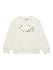 Diesel Kids sweat en coton à logo Oval-D imprimé - Tons neutres