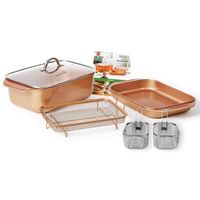 Livington Copperline WonderCooker DELUXE - 14-in-1 keukenset - braadpan, grillpan, slowcooker en meer - Kookset